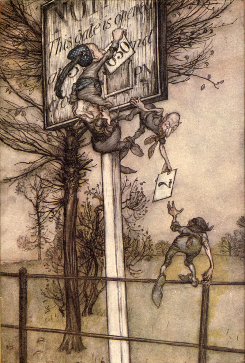 Peter Pan in Kensington Gardens, Arthur Rackham, 1906.