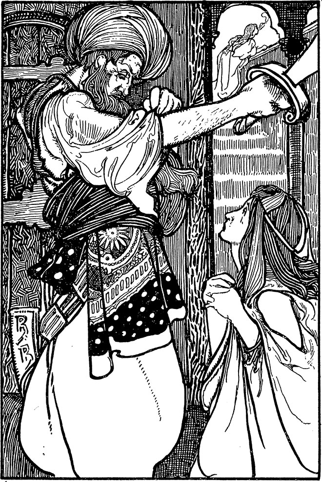 'Bluebeard' - Tales of Passed Times, Charles Robinson, 1900.
