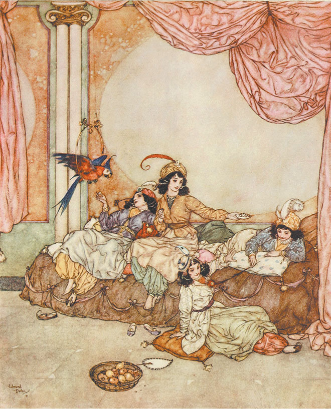 'Bluebeard' - The Sleeping Beauty and Other Fairy Tales, Edmund Dulac, 1910.