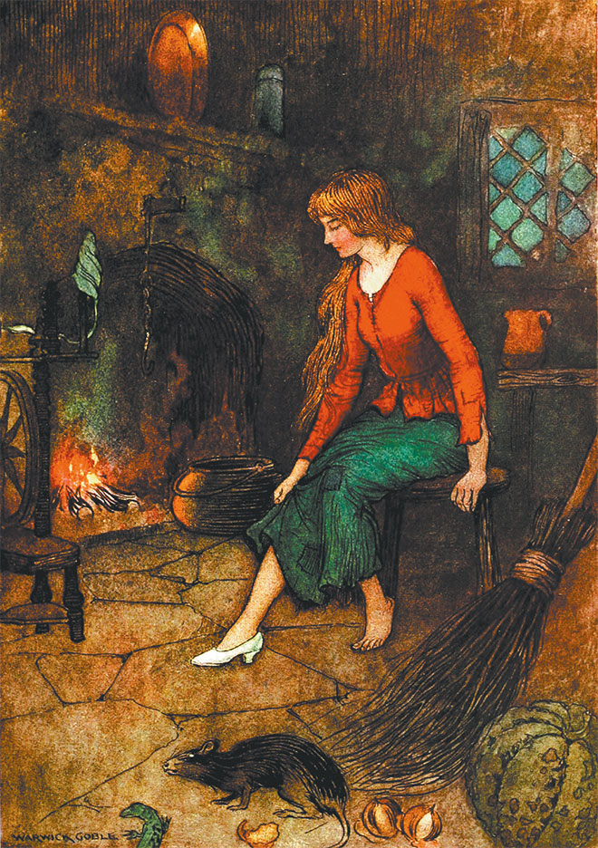'Cinderella' - The Fairy Book, Warwick Goble, 1923.