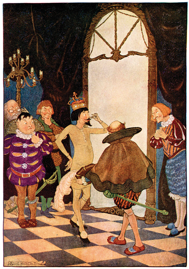 Image result for the emperor has no clothes illustration hans christian andersen