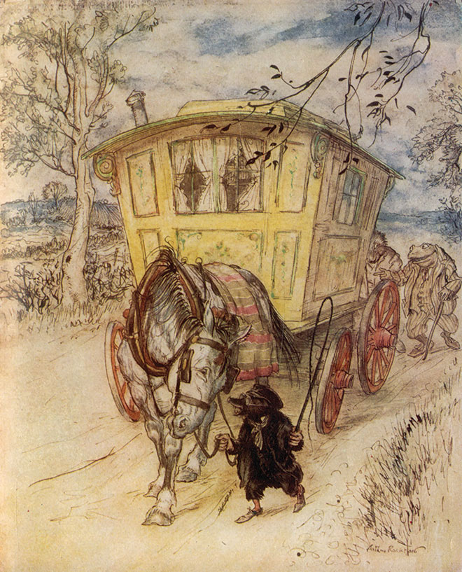 The Wind in the Willows, Arthur Rackham, 1940.