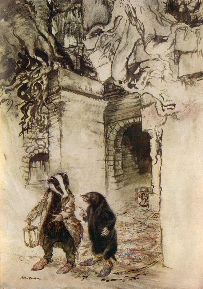 The Wind in the Willows, Arthur Rackham, 1940.