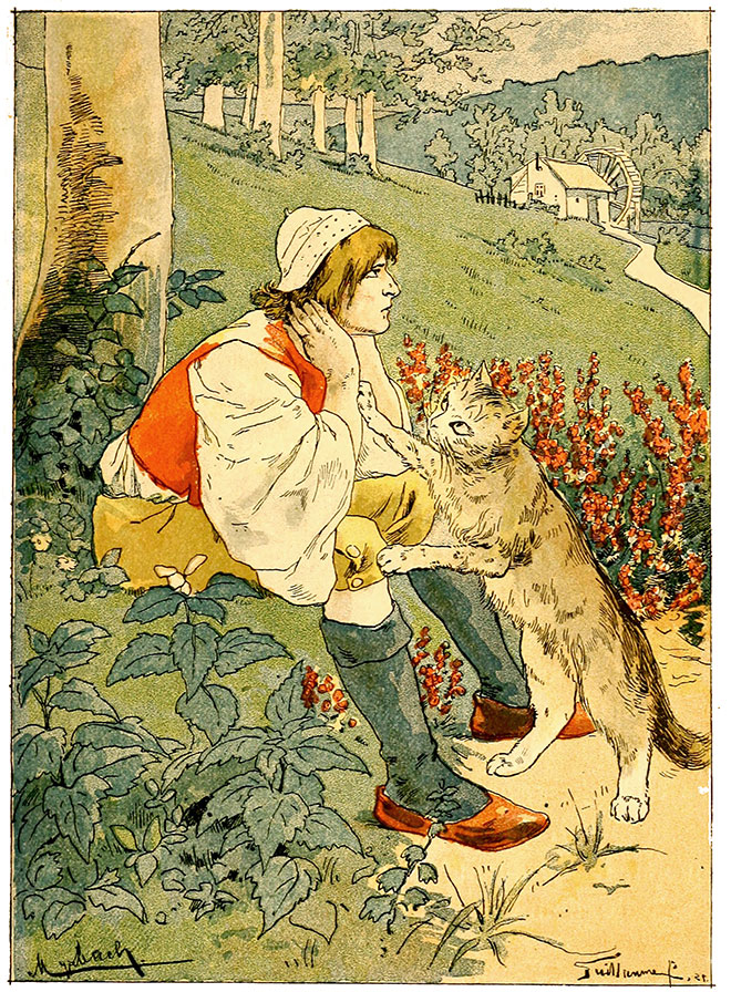 'Puss in Boots' - Le chat botté, Albert Guillaume, 1900.