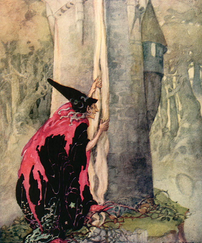 'Rapunzel' - Old, Old Fairy Tales, Anne Anderson, 1935.