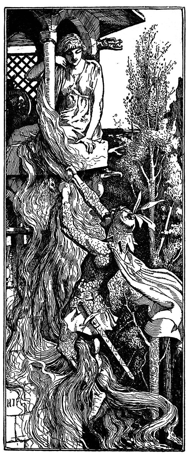 The Red Fairy Book, H. J. Ford, 1890.