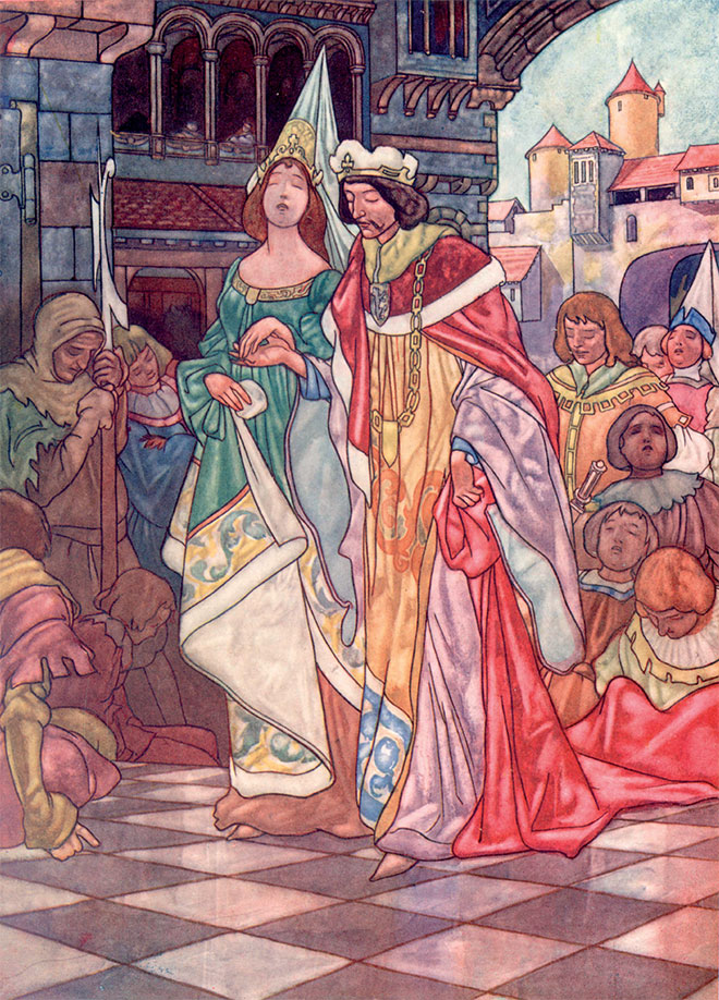 'Sleeping Beauty' - The Big Book of Fairy Tales, Charles Robinson, 1911.