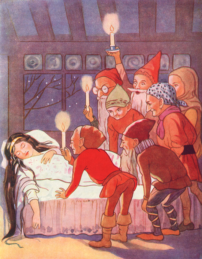 'Snow White' - Fairy Tales, Margaret Tarrant, 1915.