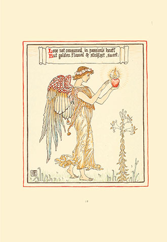 Queen Summer - Or the Tourney of the Lily and the Rose - Illustrated by Walter Crane