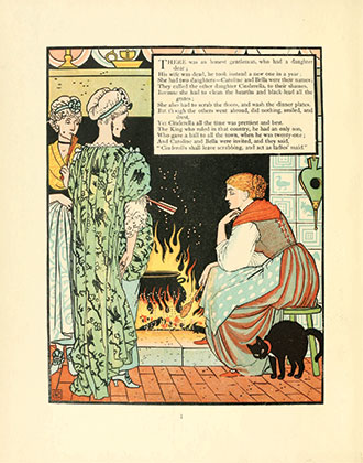 Cinderella Picture Book - Containing Cinderella, Puss in Boots & Valentine and Orson - Illustrated by Walter Crane