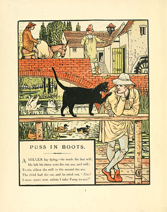 Cinderella Picture Book - Containing Cinderella, Puss in Boots & Valentine and Orson - Illustrated by Walter Crane