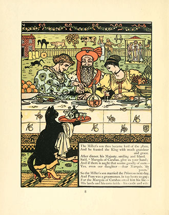 Cinderella Picture Book - Containing Cinderella, Puss in Boots & Valentine and Orson - Illustrated by Walter Crane