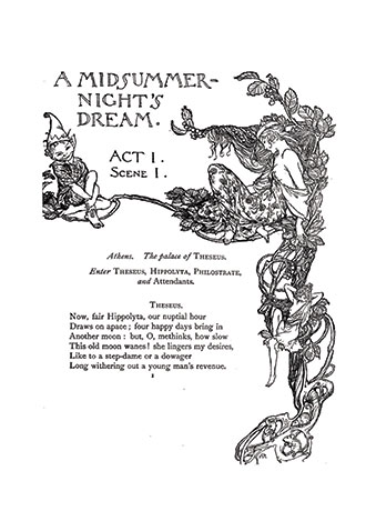 A Midsummer-Night's Dream - llustrated by Arthur Rackham