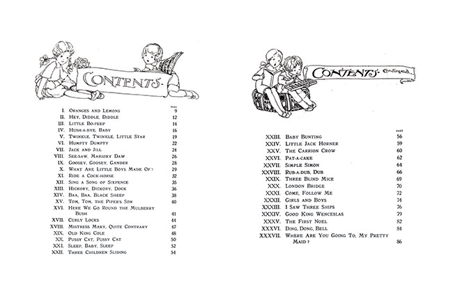 Old English Nursery Songs - Pictured by Anne Anderson