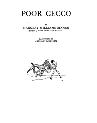Poor Cecco - Illustrated by Arthur Rackham