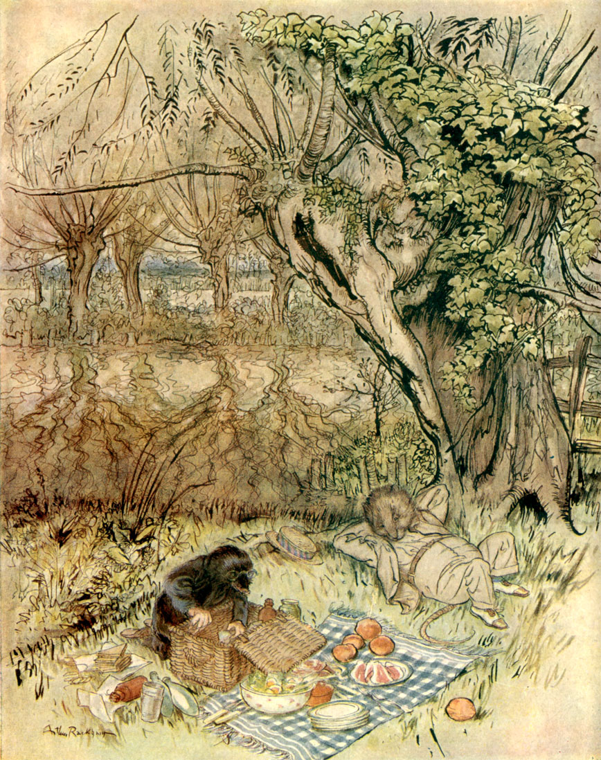 Before the Wild Wood, Arthur Rackham, 1940.