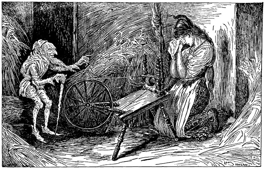 Rumpelstiltskin. From Grimm's Fairy Tales - Illustrated by Louis Rhead