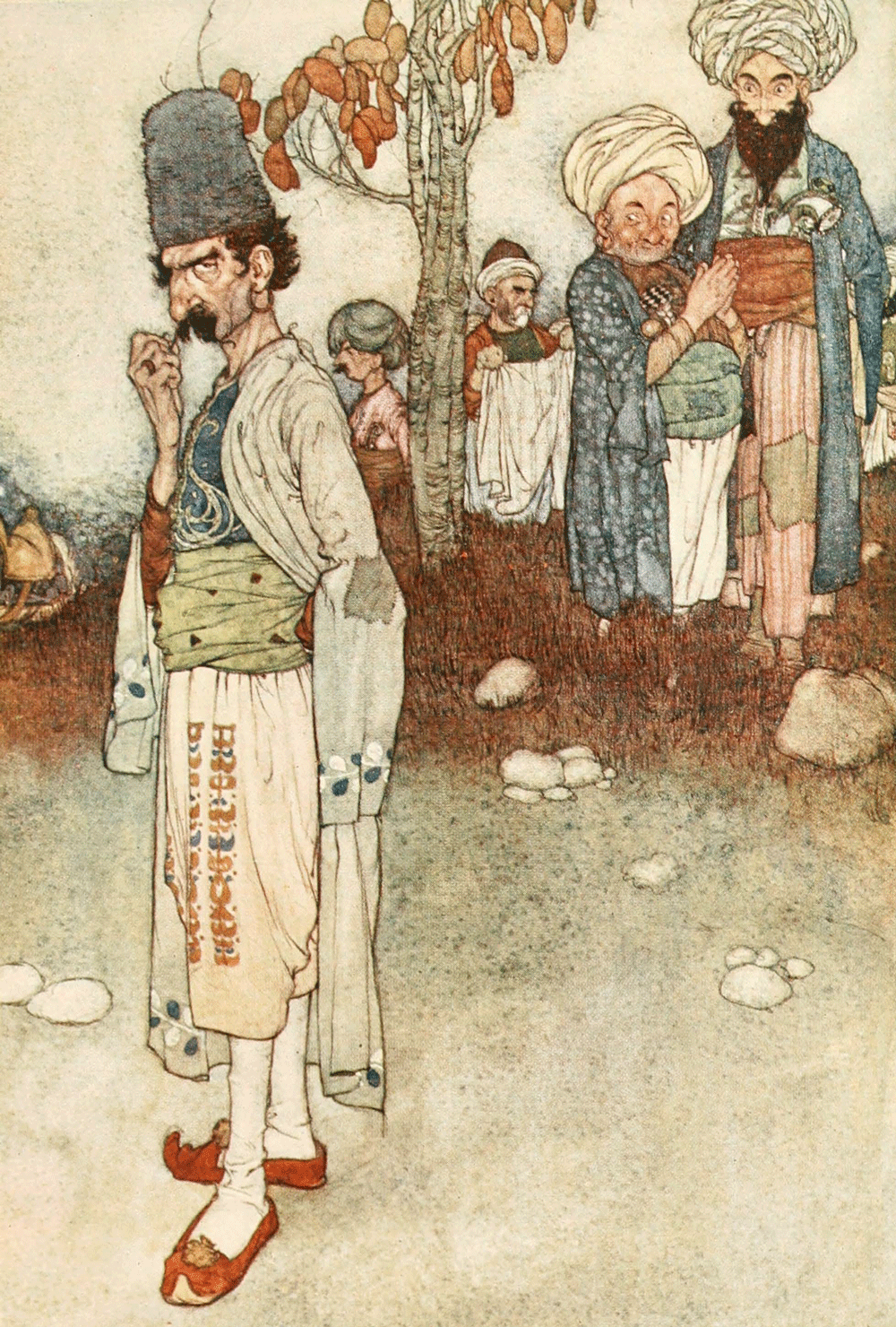 Ali Baba and the Forty Thieves, Edmund Dulac, Arabian Nights