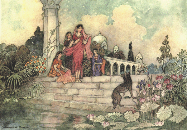 Puss in Boots illustration by Warwick Goble