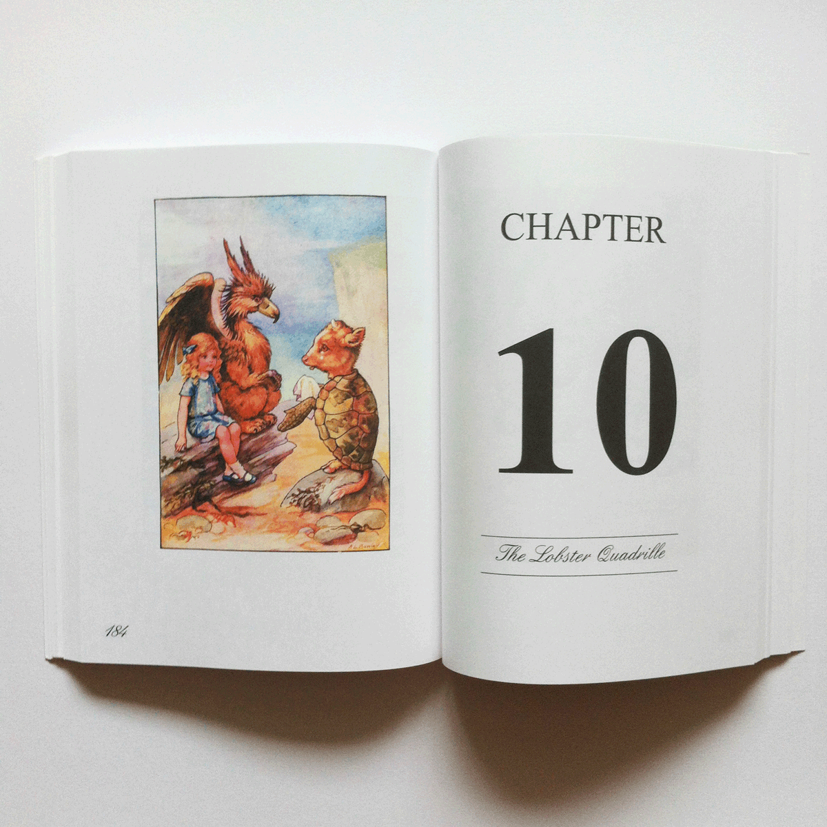 The Mock Turtle's Story. Illustration by Ada Bowley. Alice's Adventures in Wonderland.
