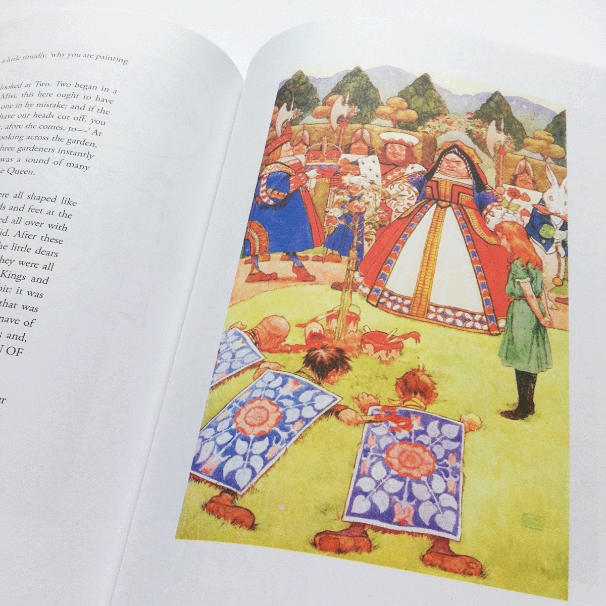 "Who are these?" said the Queen. Illustration by Frank Adams. Alice's Adventures in Wonderland.