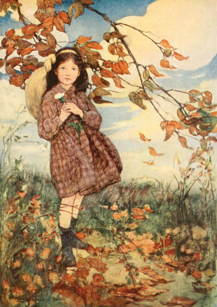 Summer's Passing - Jessie Willcox Smith autumn illustrations