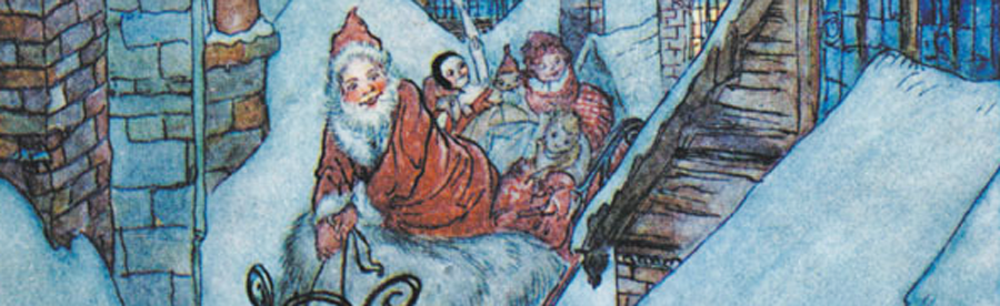 Twas the night before Christmas – with Illustrations by Arthur Rackham