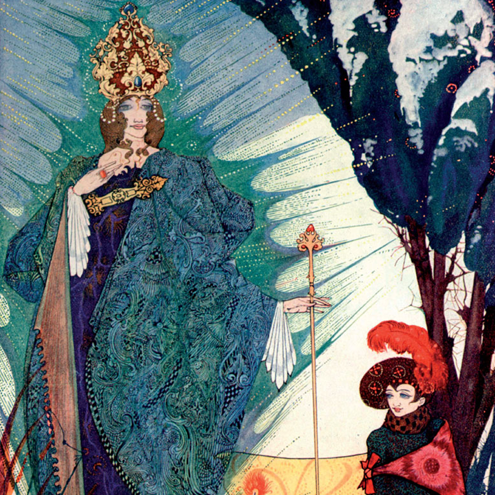 Harry Clarke illustration from The Snow Queen