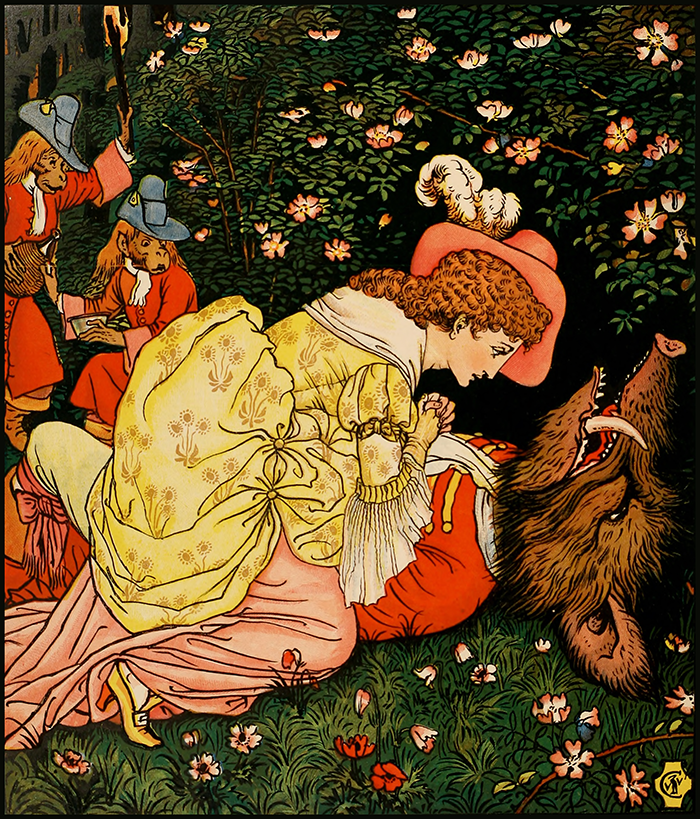 Beauty and The Beast - Illustrated by Walter Crane