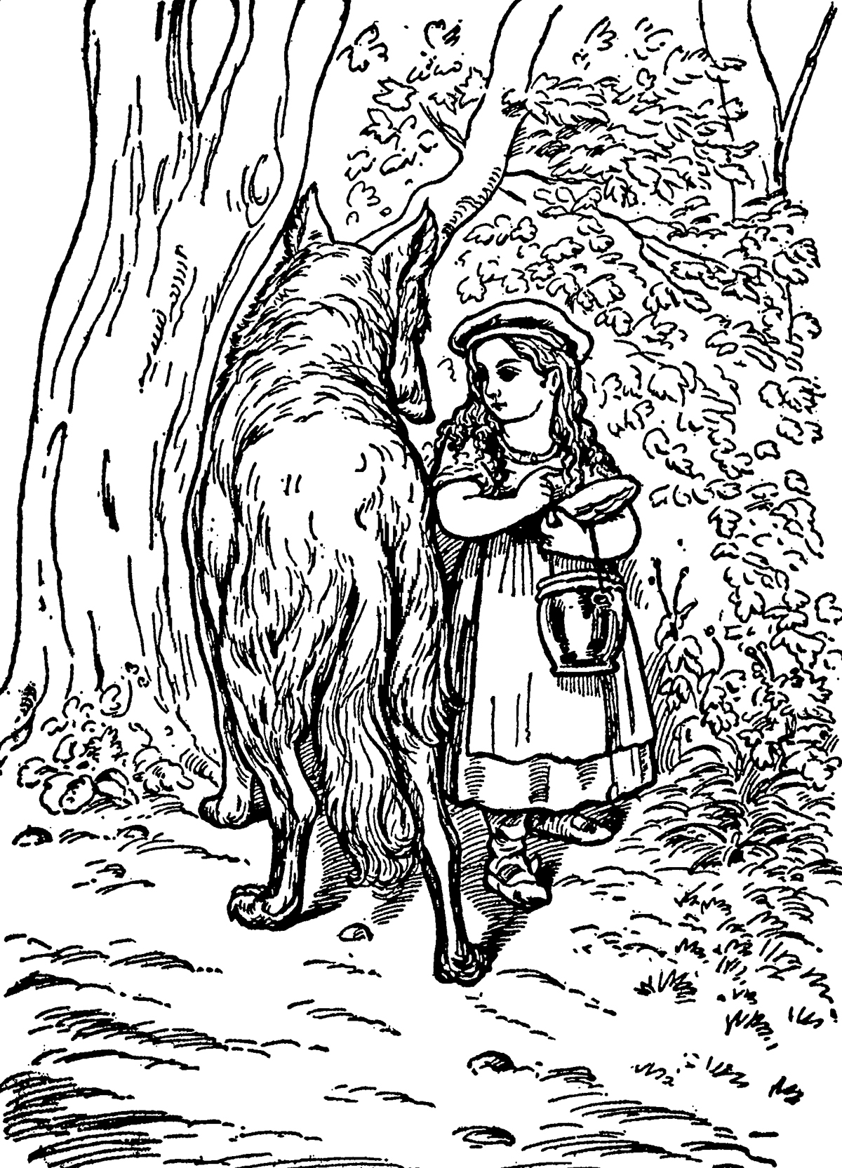 Little Red Riding Hood, The Tales of Mother Goose illustrated by D. J. Munro