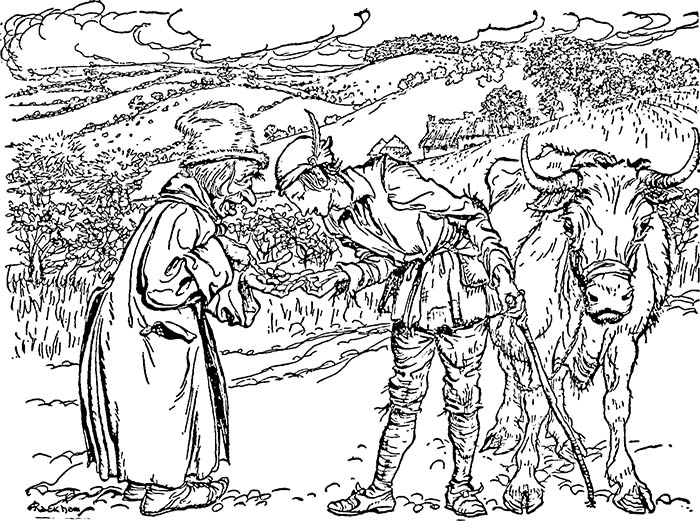 Jack and the Beanstalk, from English Fairy Tales illustrated by Arthur Rackham