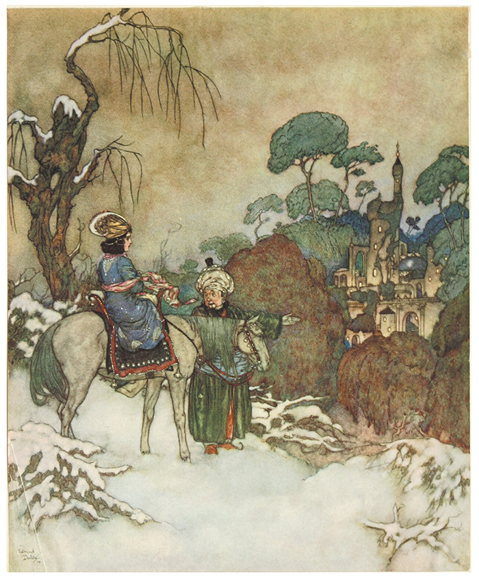 Beauty and the Beast illustration by Edmund Dulac