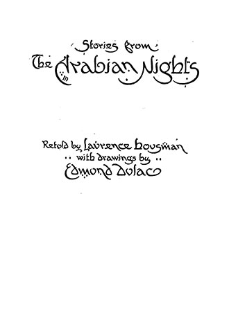 Stories from the Arabian Nights - Illustrated by Edmund Dulac