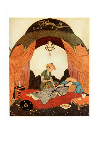 Princess Badoura - A Tale from the Arabian Nights - Illustrated by Edmund Dulac