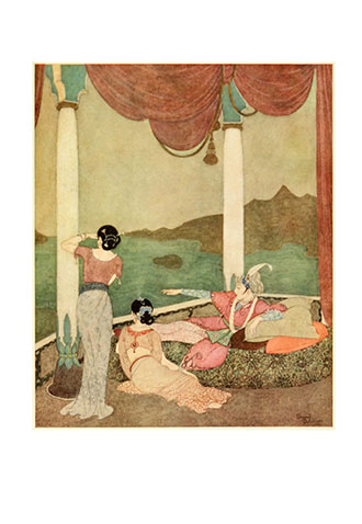 Princess Badoura - A Tale from the Arabian Nights - Illustrated by Edmund Dulac