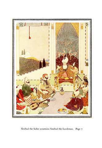 Sinbad the Sailor and Other Stories from the Arabian Nights - Illustrated by Edmund Dulac