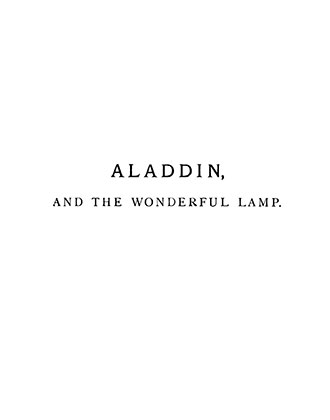 Aladdin's Picture Book - Illustrated by Walter Crane