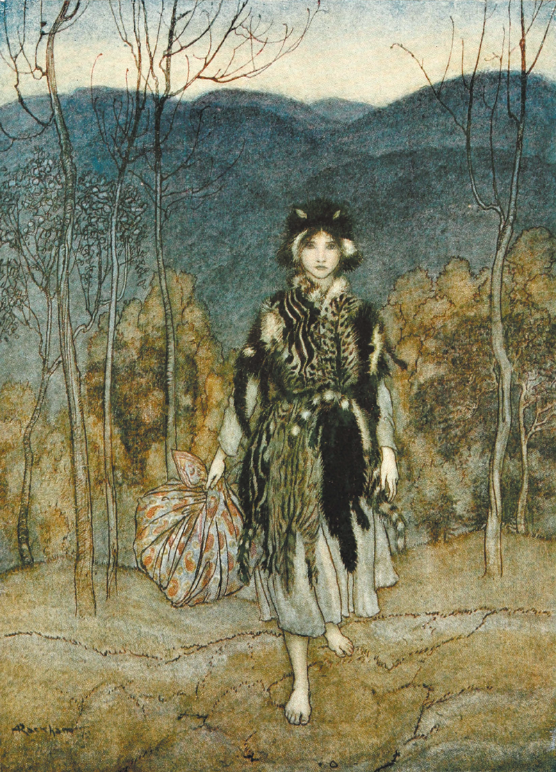 Catskin, English fairy Tale, Arthur Rackham