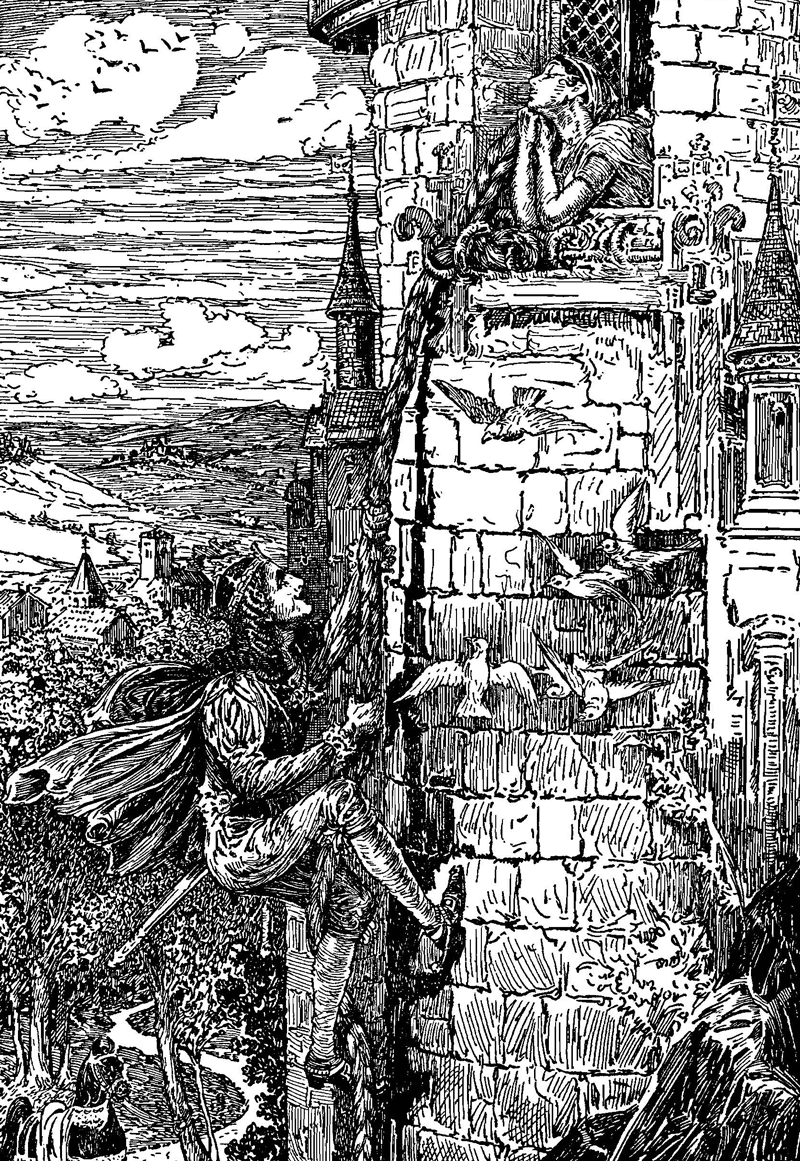 Rapunzel, Brothers Grimm, Louis Rhead