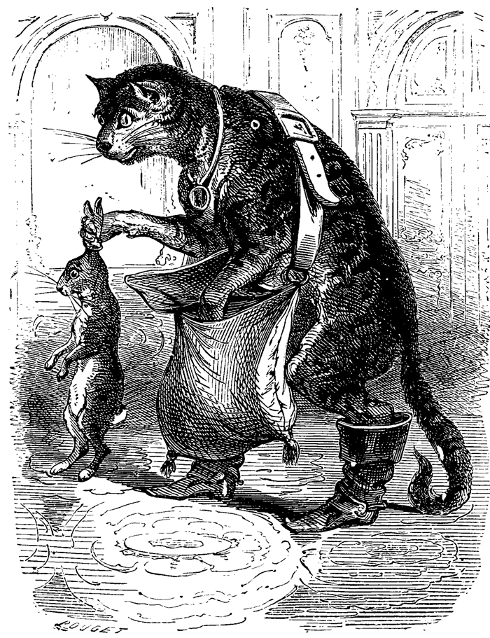 'Puss in Boots' Contes De Fées, 1908 Illustrated by Beauge Bertall.