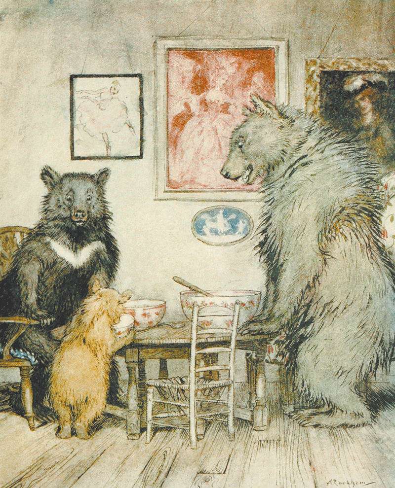 Goldilocks and the Three Bears by Arthur Rackham