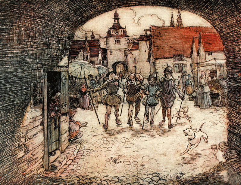 The Four Clever Brothers by Arthur Rackham