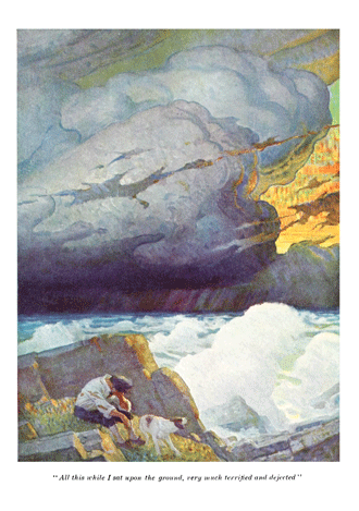 Robinson Crusoe by Daniel Defoe illustrated by N. C. Wyeth