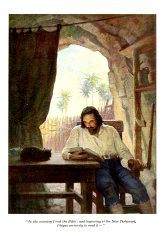 Robinson Crusoe by Daniel Defoe illustrated by N. C. Wyeth