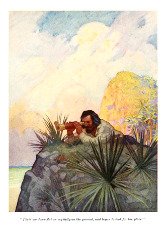 Robinson Crusoe by Daniel Defoe illustrated by N. C. Wyeth