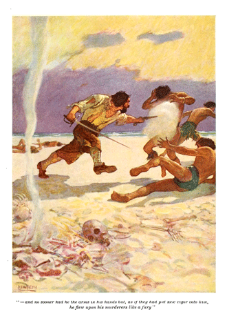 Robinson Crusoe by Daniel Defoe illustrated by N. C. Wyeth