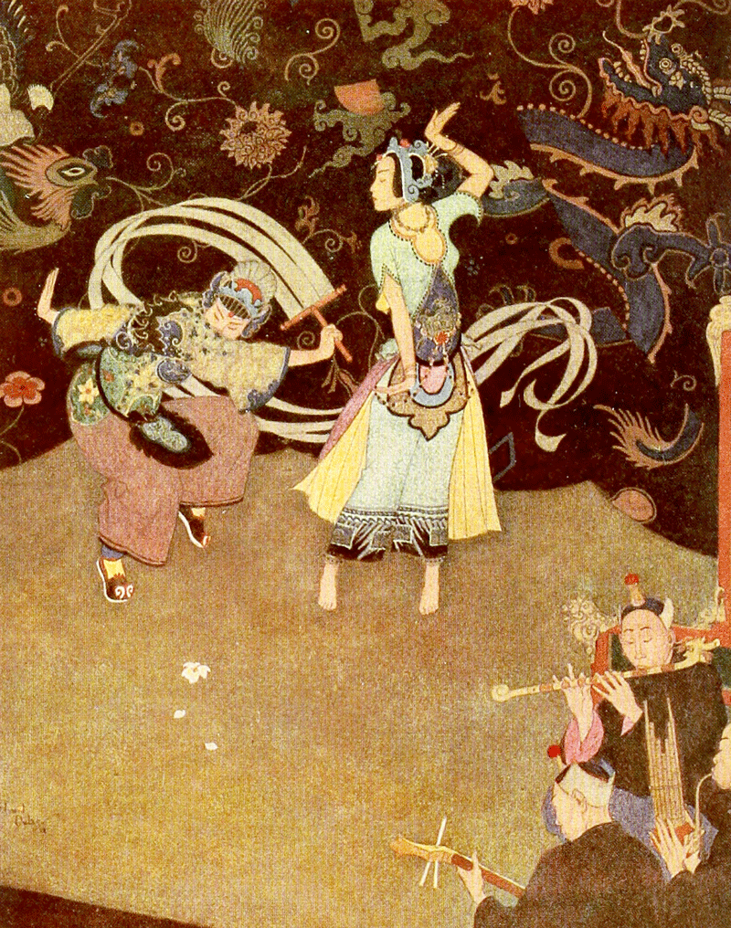 Aladdin and the Wonderful Lamp, illustrated by Edmund Dulac.