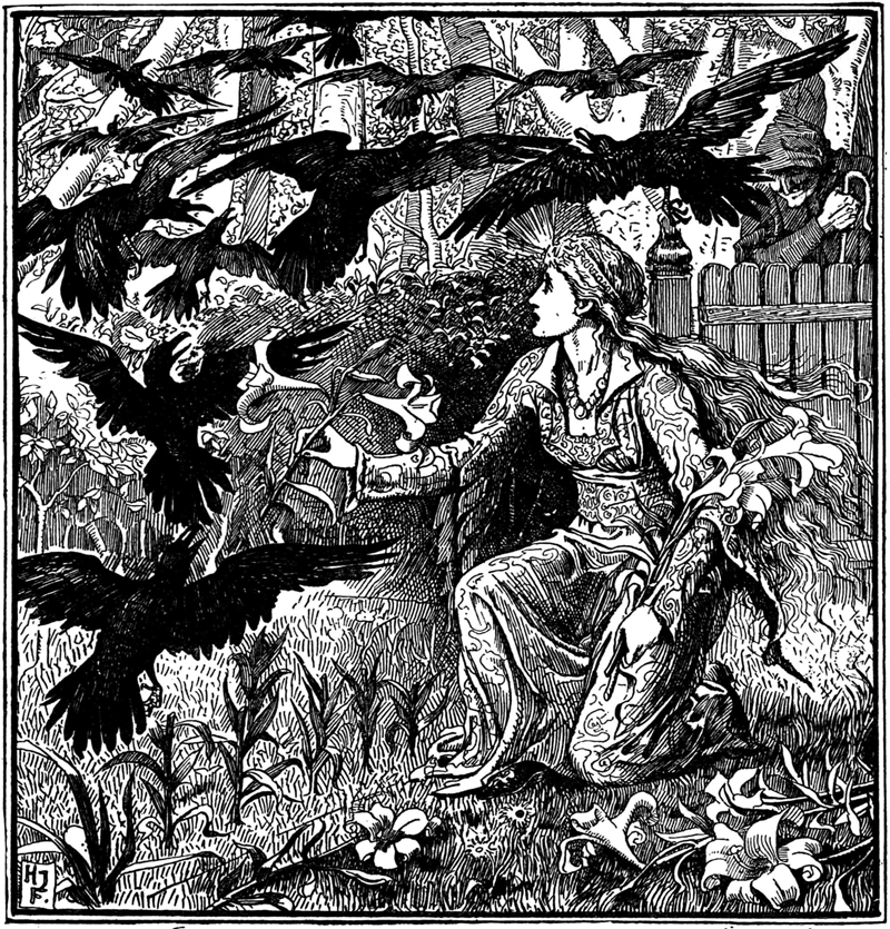 The Twelve Brothers, illustrated by H. J. Ford from The Red Fairy Book by Andrew Lang