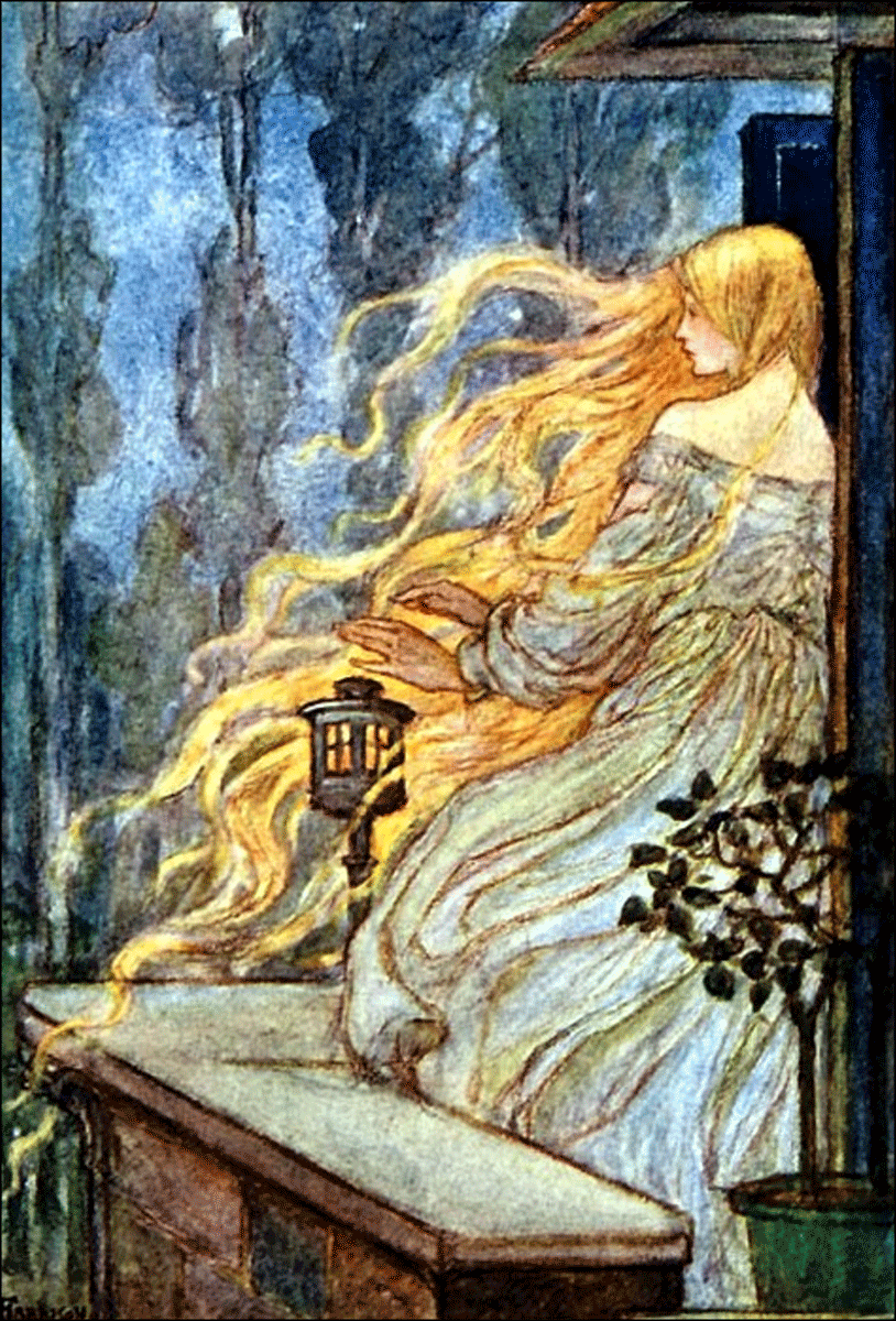 Rapunzel illustration by Emma Florence Harrison