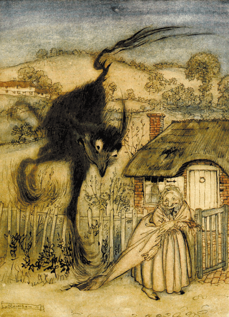 The Bogey-Beast illustration by Arthur Rackham